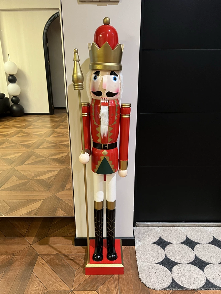 Nutcracker Figurine - Ornamen Dekoratif Kafe 120cm Boneka Prajurit