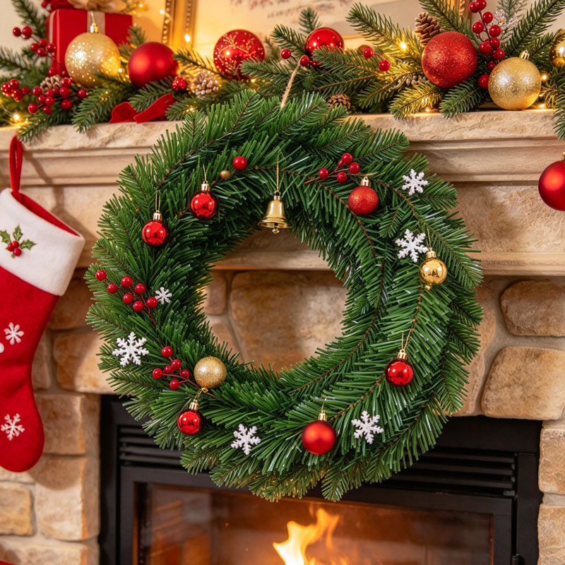 Hiasan Garland Natal Pohon Pin - Tinsel Garland Decoration ulasan dan harga