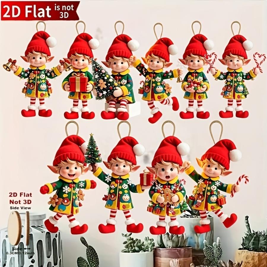 1/5/10/20/50/100pcs 2D Flat, 1 - Christmas Tree Artificial ulasan dan harga