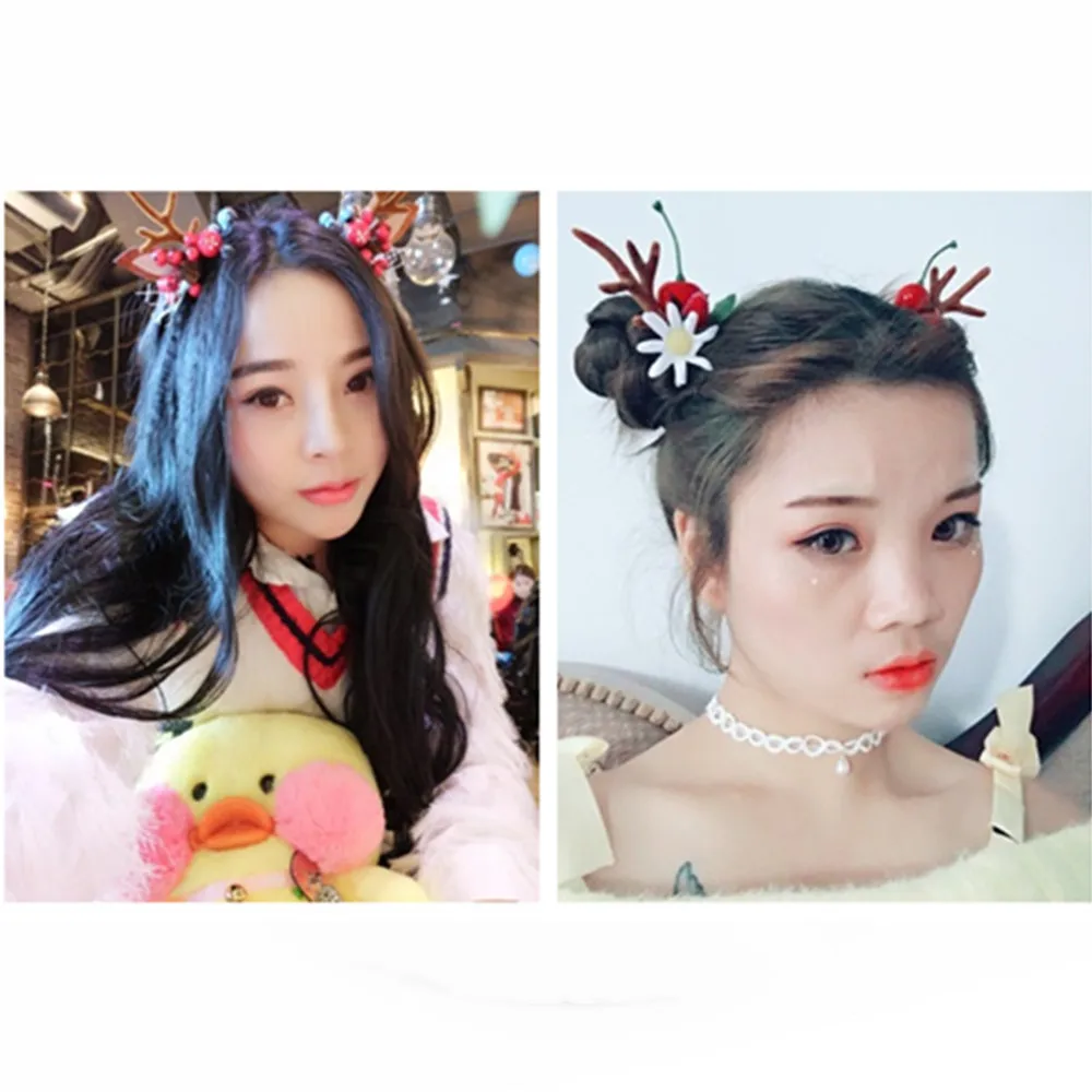 Tanduk Rusa Simulasi Coklat Bu - Reindeer Antlers Headband ulasan dan harga