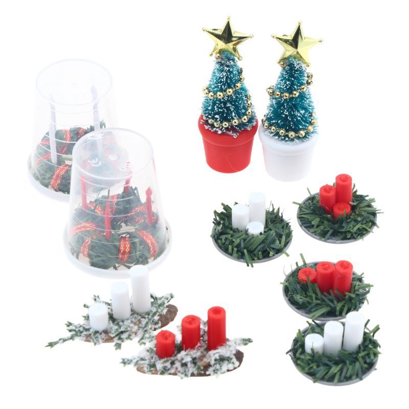 ! 1:12 Aksesori Dekorasi Rumah - Holiday Candle Set ulasan dan harga