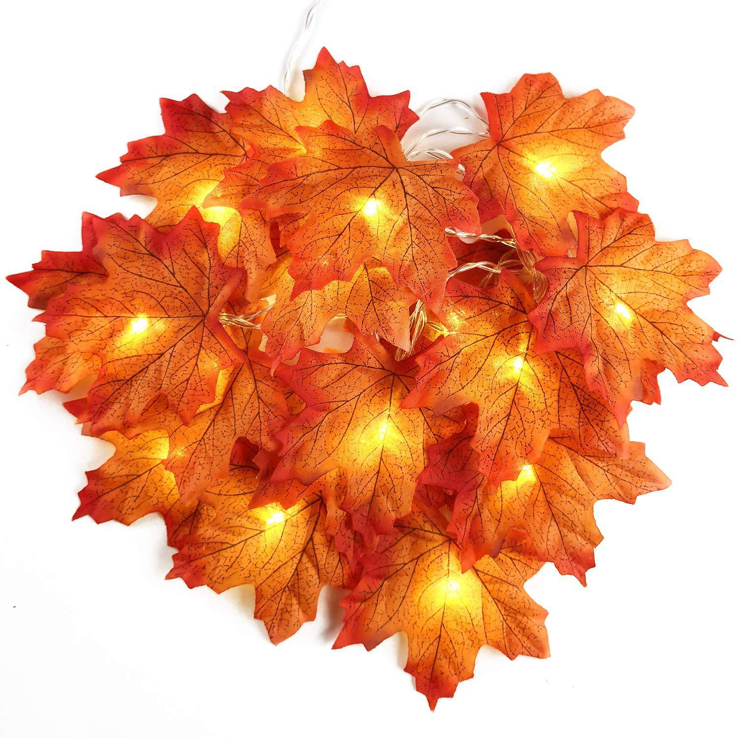 2/3/6M Daun Maple Buatan LED C - Led Fairy String Lights ulasan dan harga