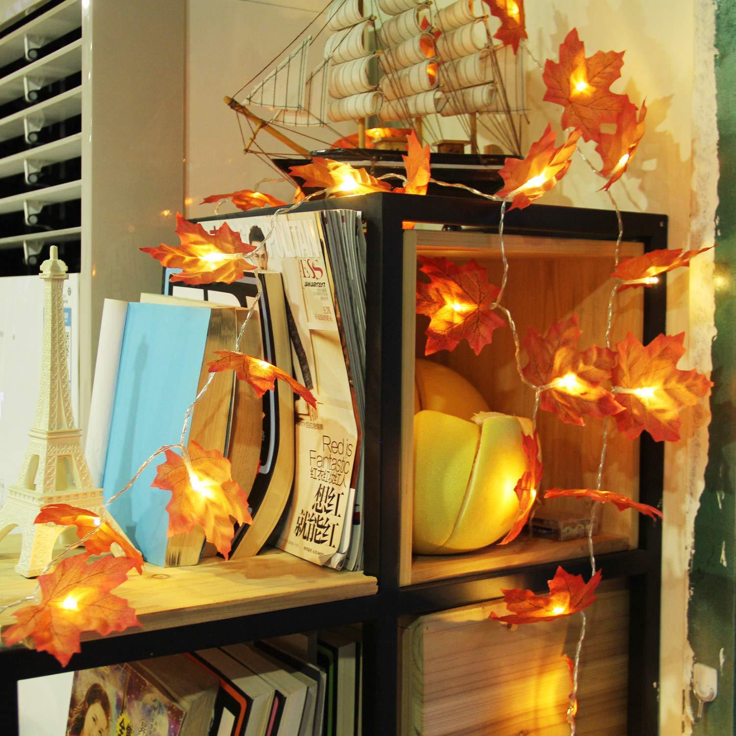 2/3/6M Daun Maple Buatan LED C - Led Fairy String Lights ulasan dan harga
